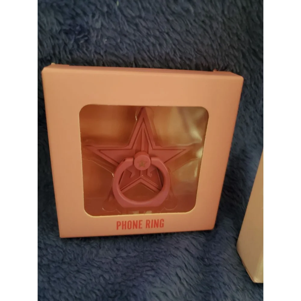 Just Jeffree Star Supreme Gloss Cosmetics and Star Phone Ring Pink Bundle